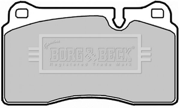 BORG & BECK Комплект тормозных колодок, дисковый тормоз BBP2017